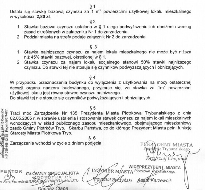 Kolejna podwyżka Czynsze komunalne w górę