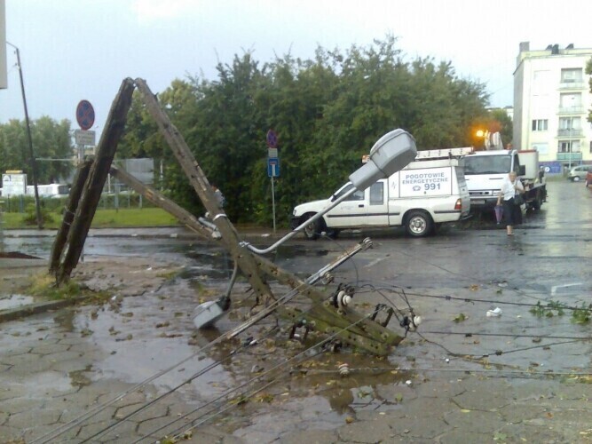Bilans poniedziałkowej burzy