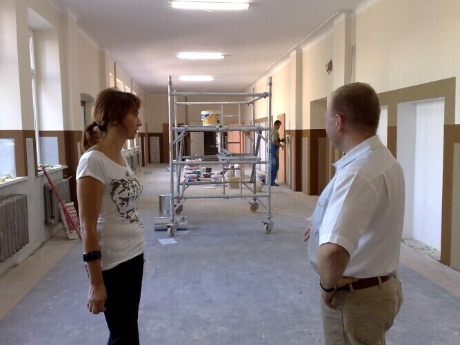 Moszczenica Nowe oblicze szkoły w Gazomi