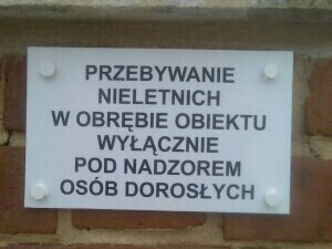 Murek Nieletni tylko pod opieką dorosłych