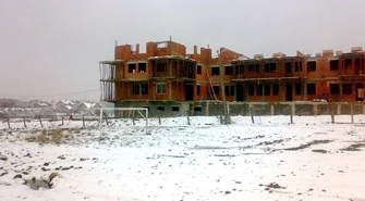 Jedno piętro bloków TBS-u już gotowe... 