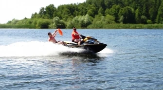 Zalew Sulejowski: szkolenie policji wodnej