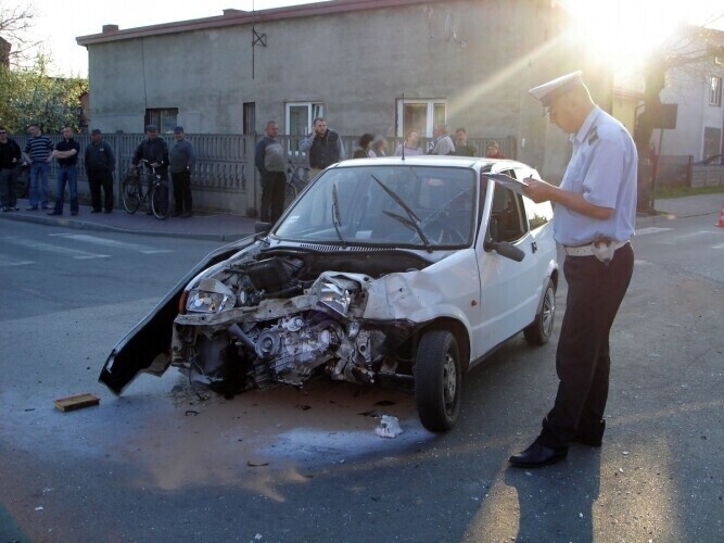 pow. bełchatowski Pościg jak w dobrym kinie akcji