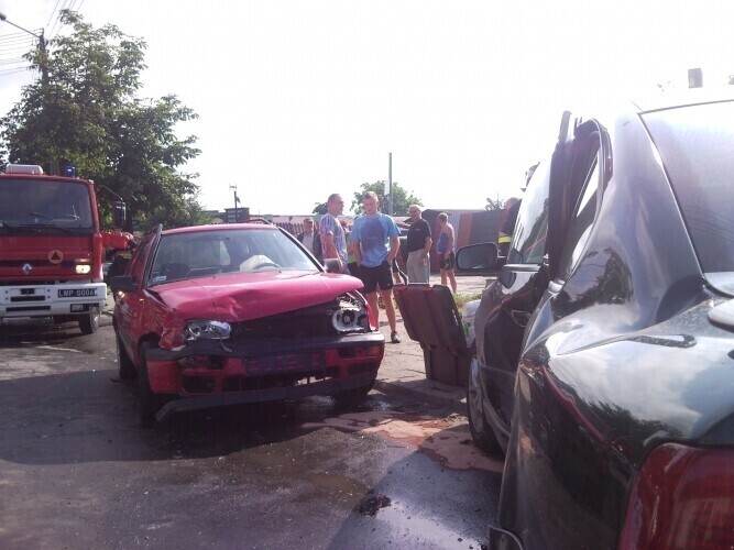 Piotrków Zderzyły się dwa volkswageny