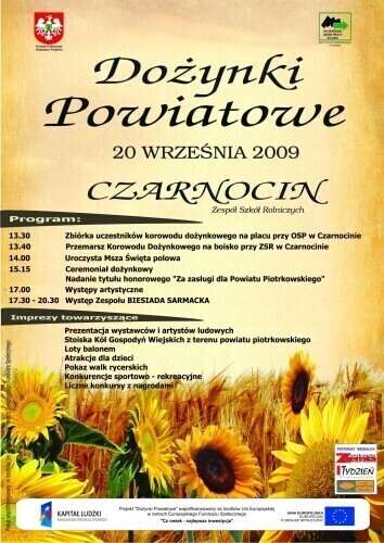Czarnocin Program Dożynek Powiatowych