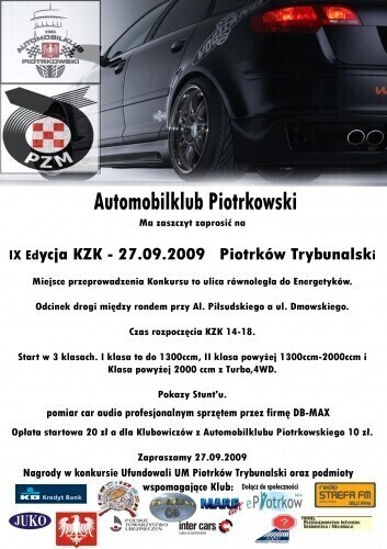 Zręcznościowy Konkurs Kierowców 27 września 2009