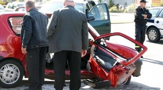 Wypadek na skrzyżowaniu Al. 3 Maja i Kopernika