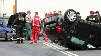 Wypadek na skrzyżowaniu al. 3 Maja i Kopernika