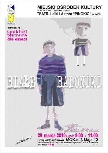 Białe baloniki spektakl dla dzieci w MOK-u