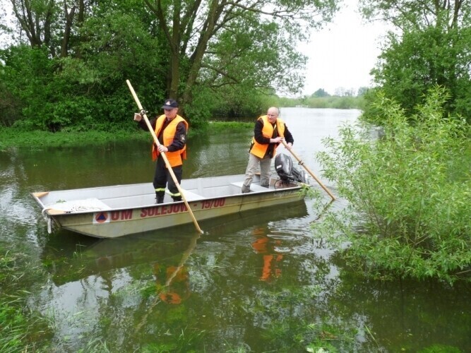 Sulejów Stan wody na Pilicy znowu się podniósł