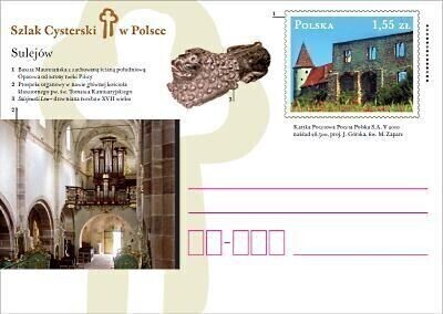 Klasztor w Sulejowie na pocztówce