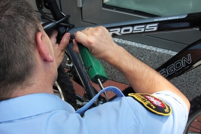 Znakowany niekradziony akcja w Focus Mall