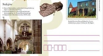 Klasztor w Sulejowie na pocztówce 