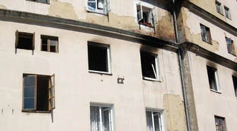 Groźny pożar na Roosevelta – na szczęście bez ofiar 