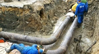 Przerwanie kanału przyczyną awarii ciepłociągu