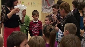 Andrzejkowa zabawa w nowej świetlicy