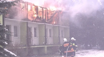 Pożar ośrodka wypoczynkowego nad Zalewem