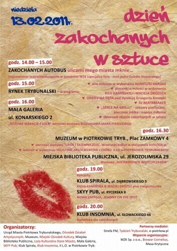 Piotrków zakochanych ODA zaprasza na walentynki