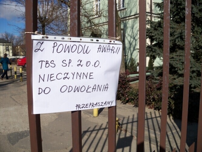 Zalało TBS. Nie będzie przyjęć interesantów
