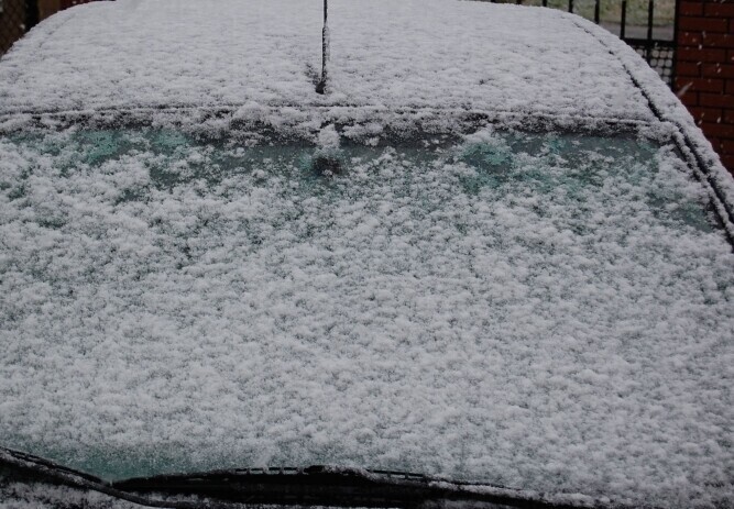 Piotrków Śnieg w maju