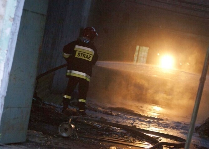 Kolejny pożar w kompleksie po byłej hucie