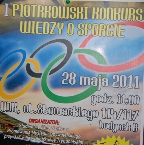 Piotrków I Konkurs Wiedzy o Sporcie