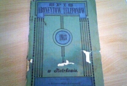 Pierwsza Piotrkowska Książka Telefoniczna