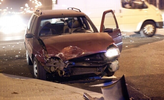 SłowackiegoN-S Kolizja na skrzyżowaniu