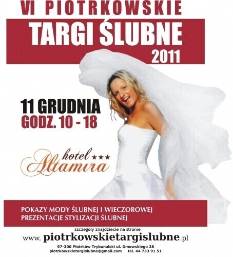 VI Piotrkowskie Targi Ślubne już w niedzielę