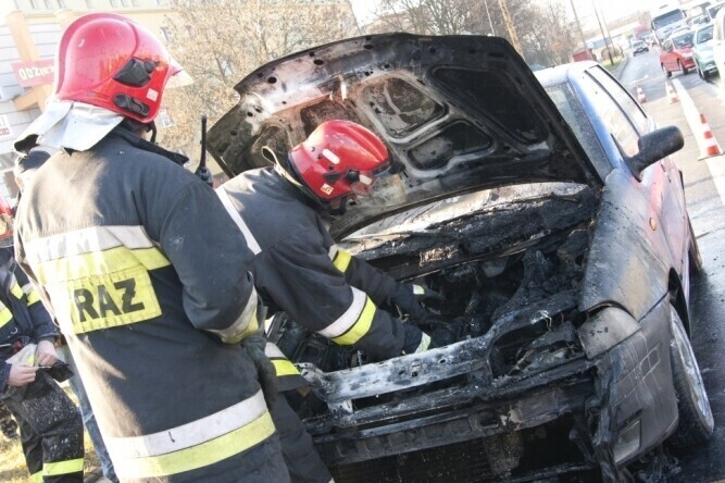 Piłsudskiego Punto stanęło w płomieniach