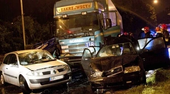 Al. Kopernika/3 Maja: Karambol na skrzyżowaniu