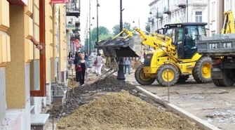 Prace na odcinku Słowackiego zgodnie z planem