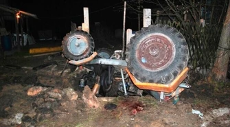 Mężczyzna zginął przygnieciony przez ciągnik rolniczy