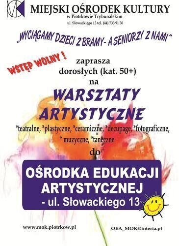 OEA zaprasza na warsztaty artystyczne