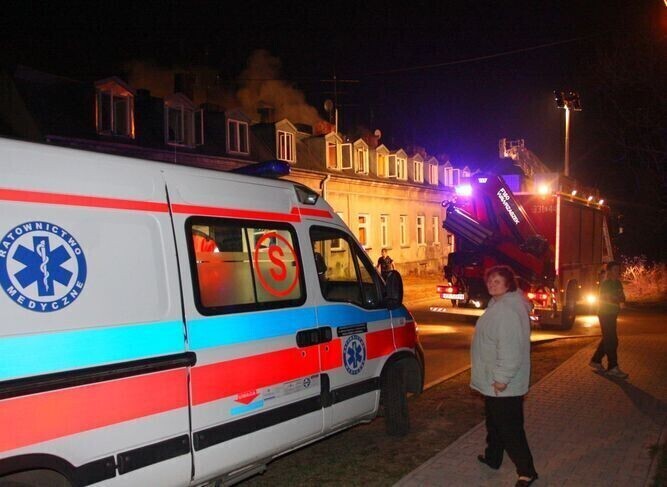 Pożar w kamienicy na Starym Mieście