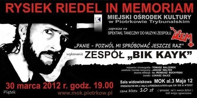 Riedel in memoriam - zatańczą do muzyki Dżemu