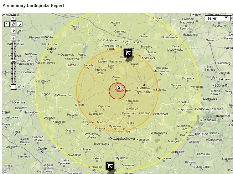 Tąpnięcie w rejonie Bełchatowa