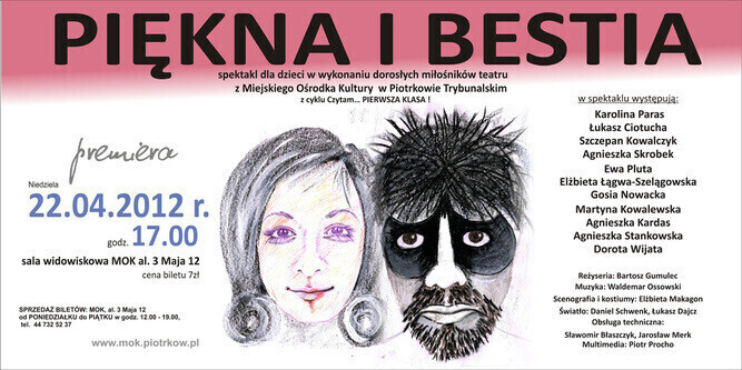 Piękna i Bestia w piotrkowskim MOK-u