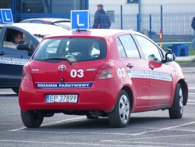 Piotrków Chciał zdać prawo jazdy na haju