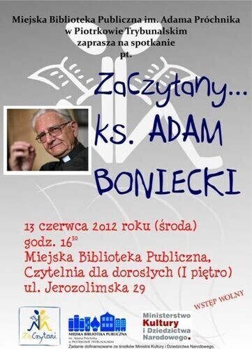 Ksiądz Adam Boniecki w Bibliotece Miejskiej