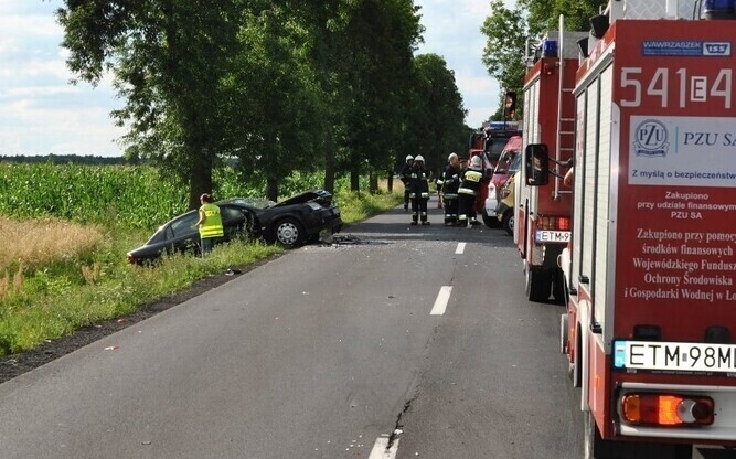 Urwane koło ciężarówki przyczyną wypadku