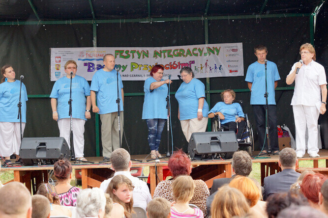 Na festynie zbierali pieniądze dla niepełnosprawnych