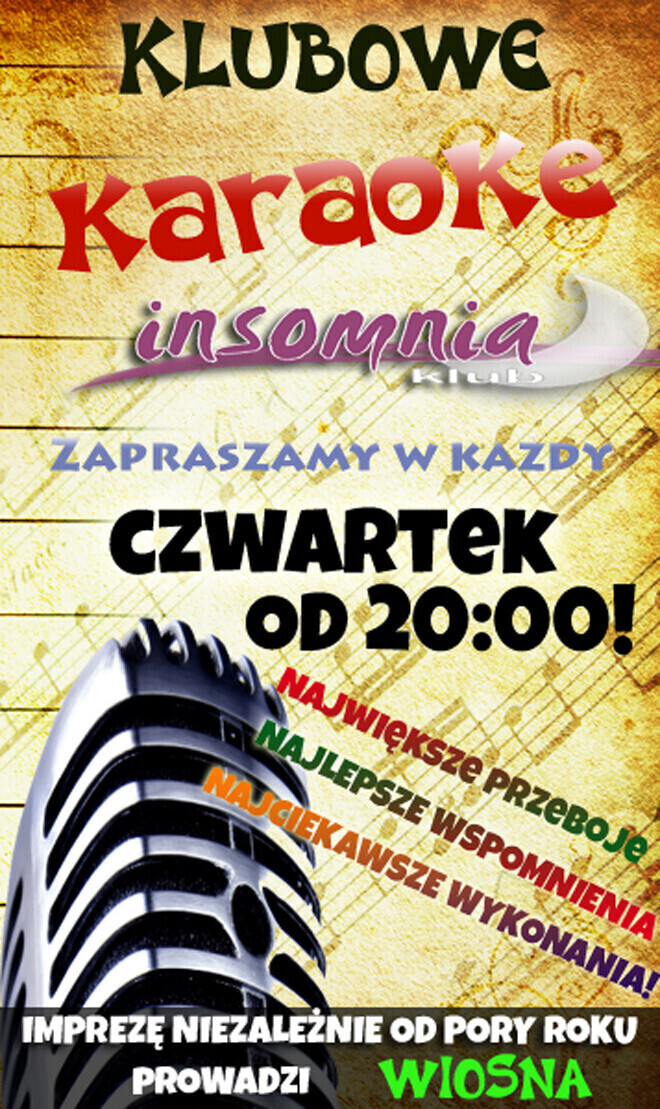 Zdjęcie 1: Insomnia zaprasza na karaoke