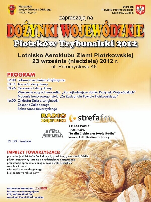 Dożynki Wojewódzkie w Piotrkowie coraz bliżej