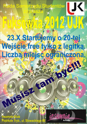 Zdjęcie 1: Studenci! Czas na Fuksówkę 2012
