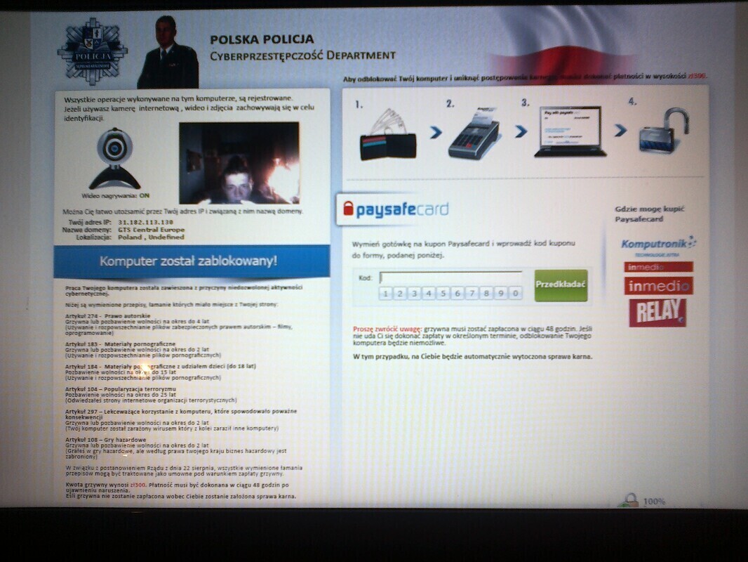 UWAGA ATAK TROJANA NA STRONIE PORTALU.