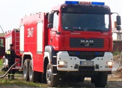 Pożar na terenie piotrkowskiej huty Feniks