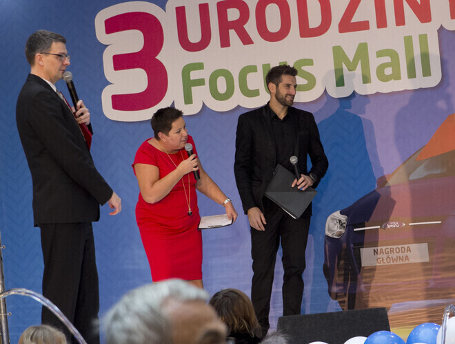 Tłumy na 3 urodzinach Focus Mall