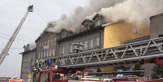 Pożar Szkoły Podstawowej w Gorzkowicach
