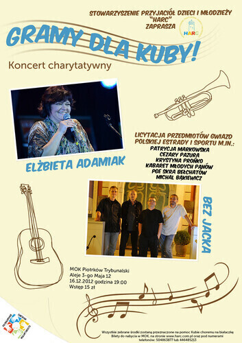 Zagrają koncert dla chorego Kuby